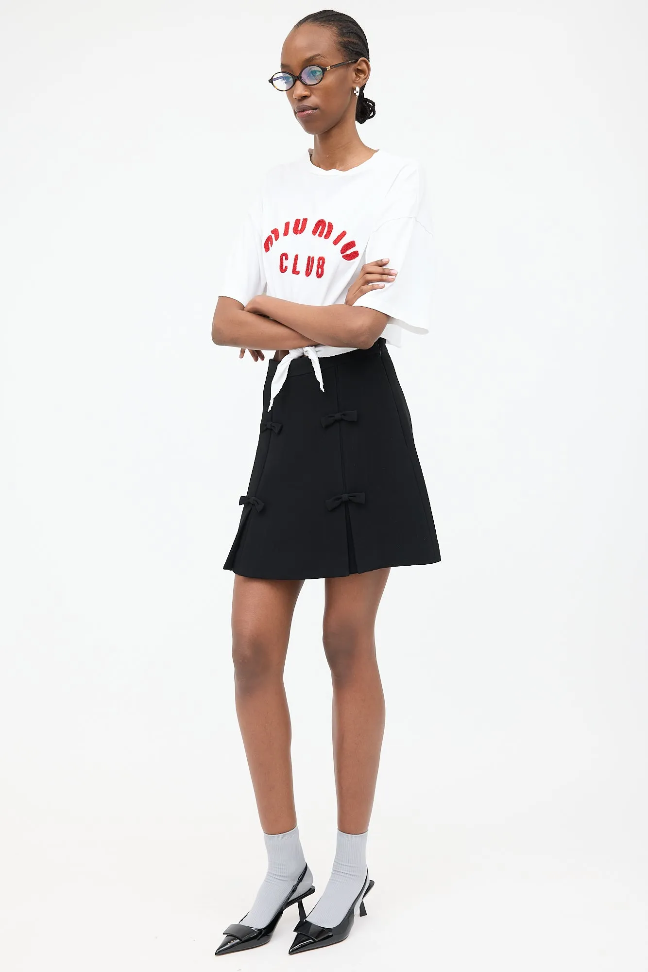 2018 Bow Box Pleat Skirt
