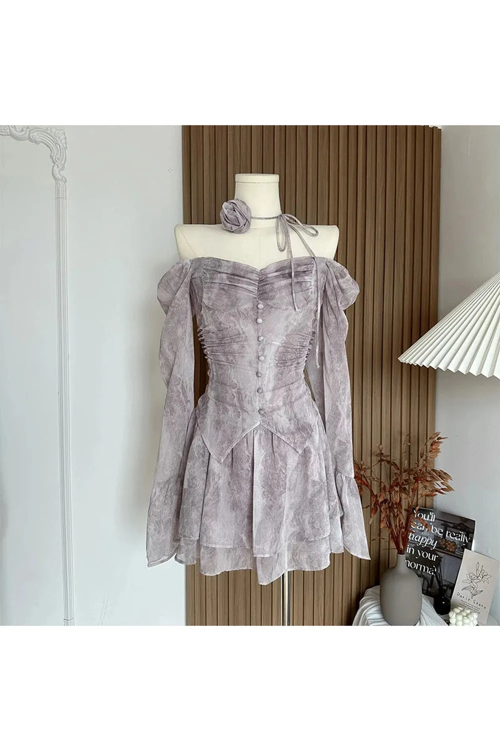 A-Line Mini Evening Dress
