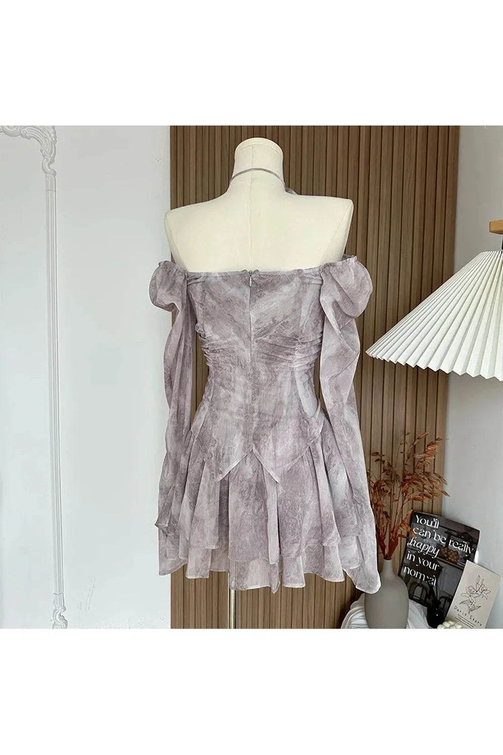A-Line Mini Evening Dress