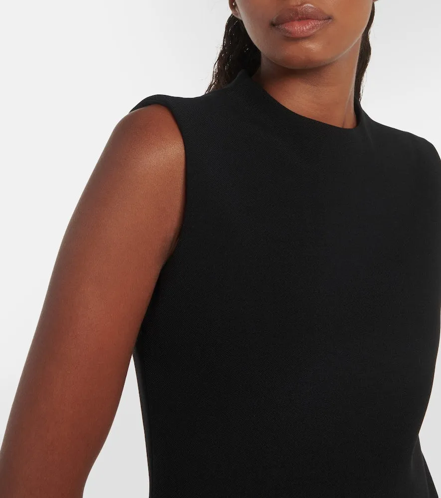 Alaia `A-line crepe minidress