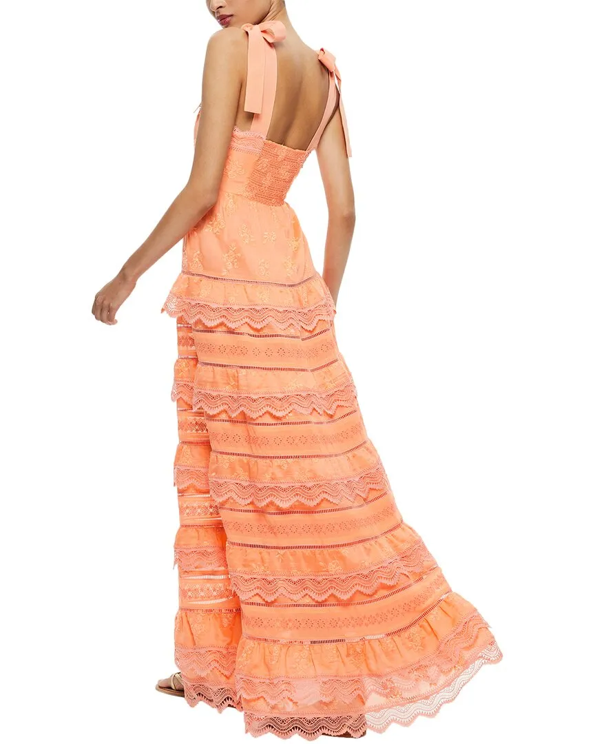 Alice   Olivia Vega Tiered Maxi Dress