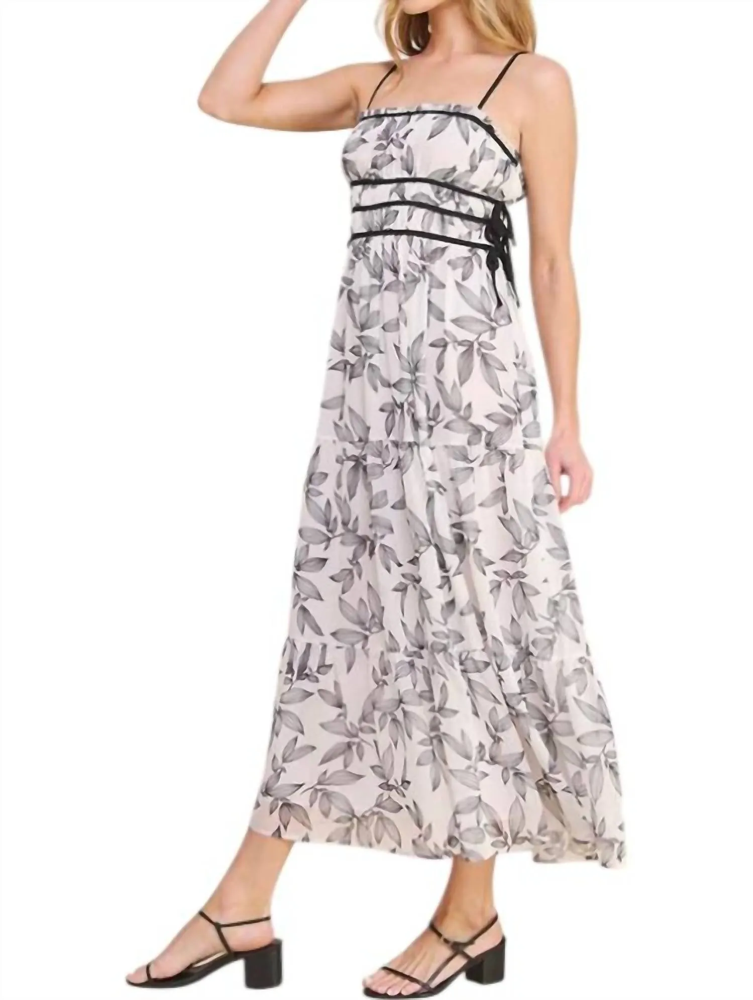 Allie Rose - Leaf Maxi Dress