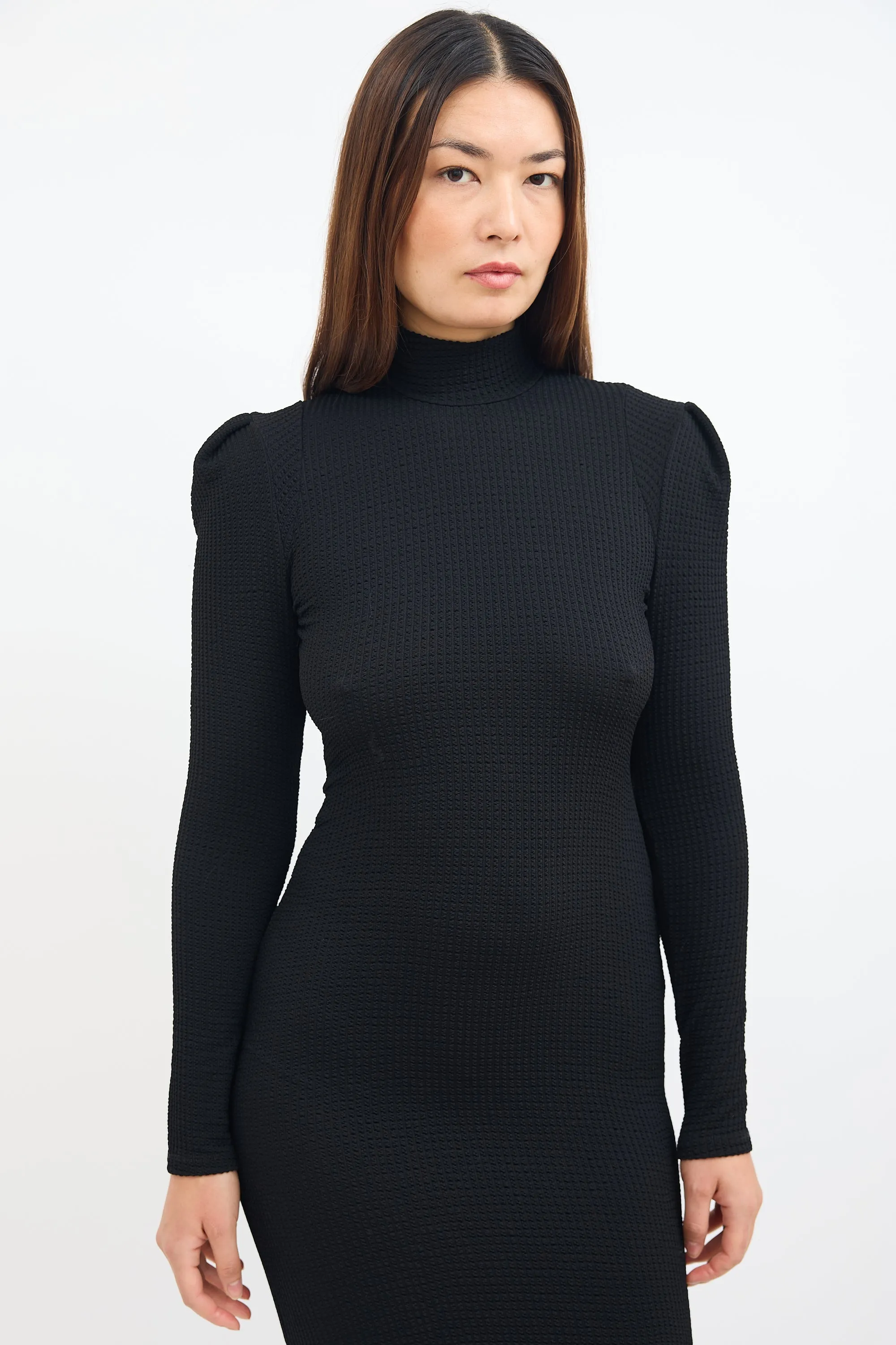 Black Box Pleat Knit Dress