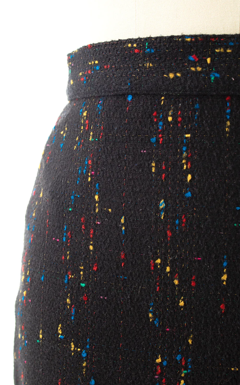 BLV x DEANNA || 1980s does 1950s Flecked Pencil Skirt | x-small