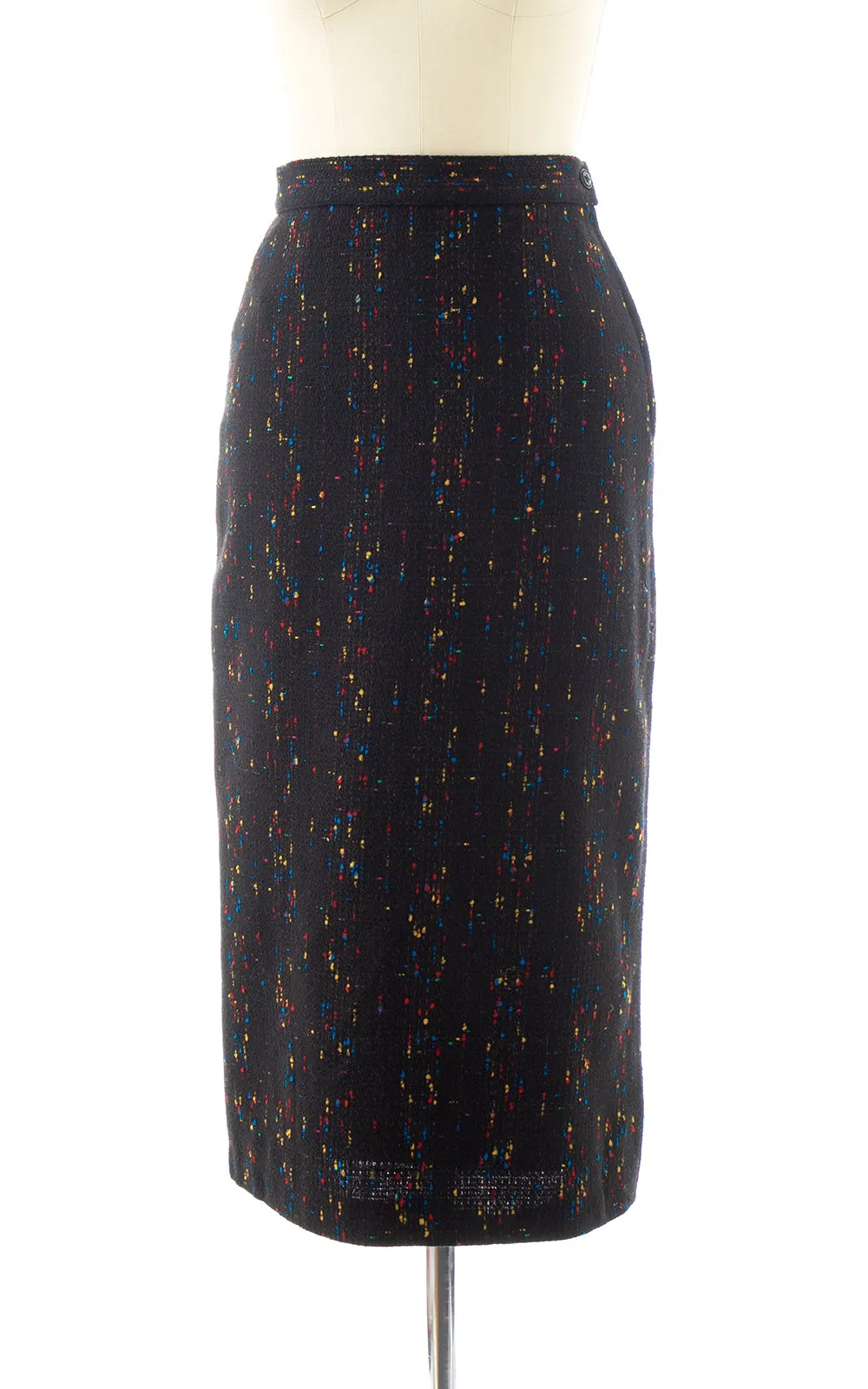BLV x DEANNA || 1980s does 1950s Flecked Pencil Skirt | x-small