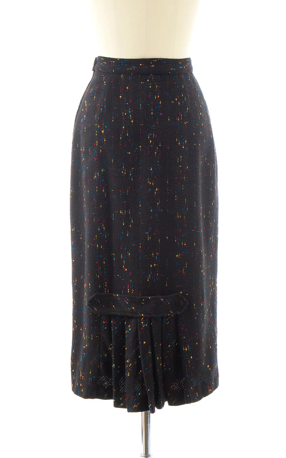 BLV x DEANNA || 1980s does 1950s Flecked Pencil Skirt | x-small