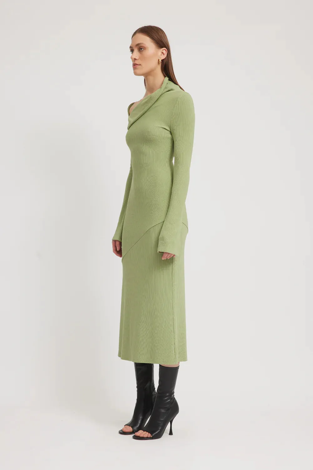 DELIA DRESS | ALOE GREEN