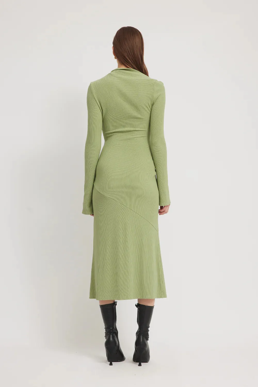 DELIA DRESS | ALOE GREEN