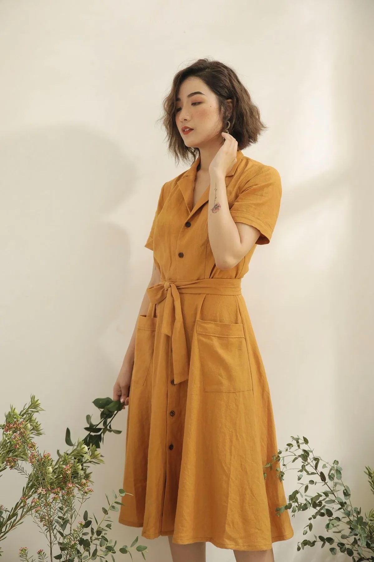 Dylan Linen Dress