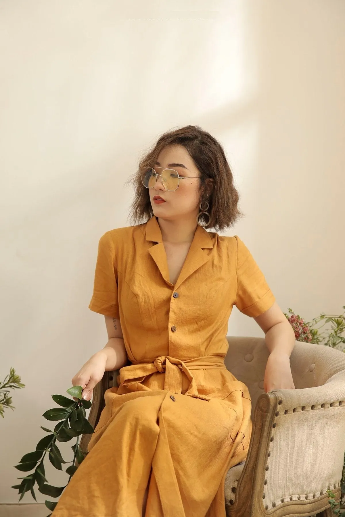 Dylan Linen Dress