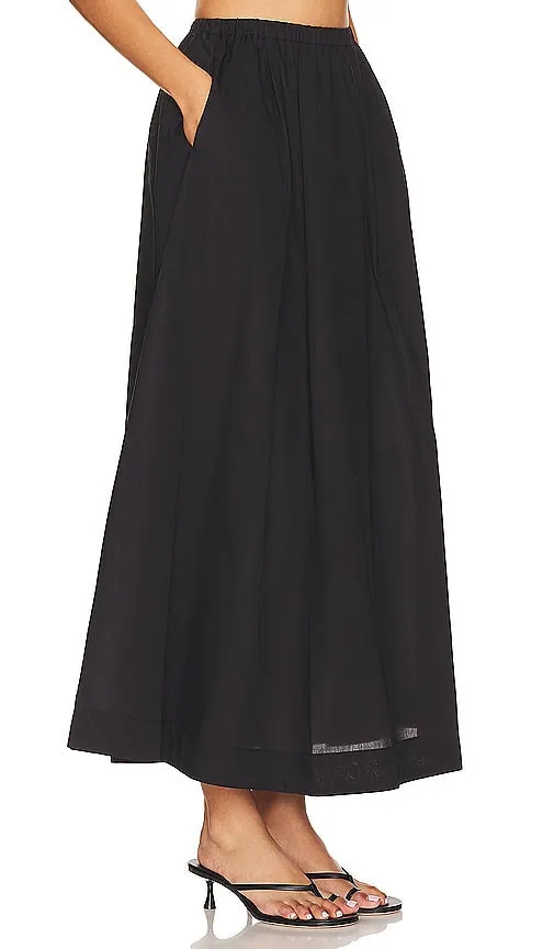 FAITHFULL THE BRAND Scanno Skirt in Black