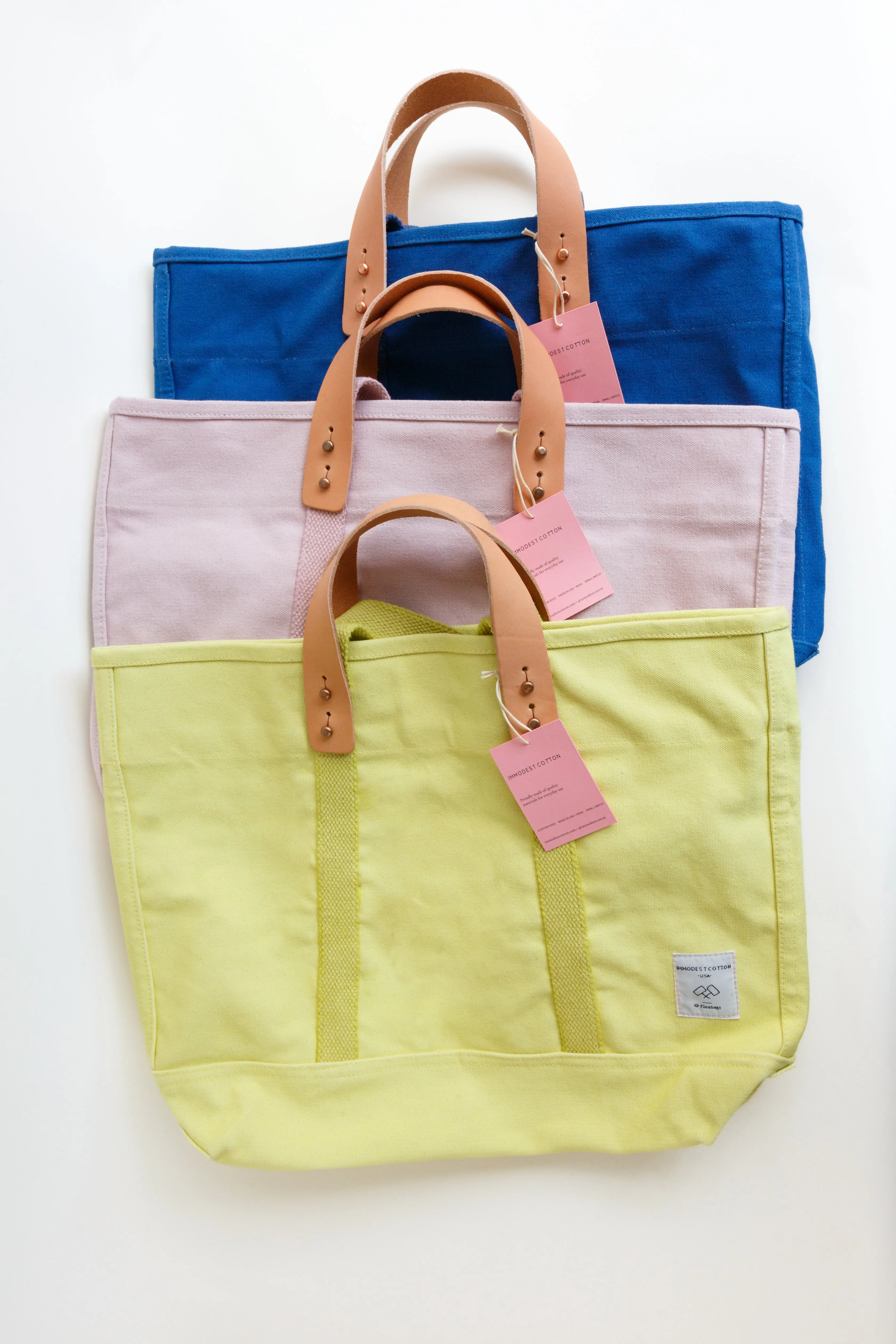 Immodest Cotton Small East West Tote