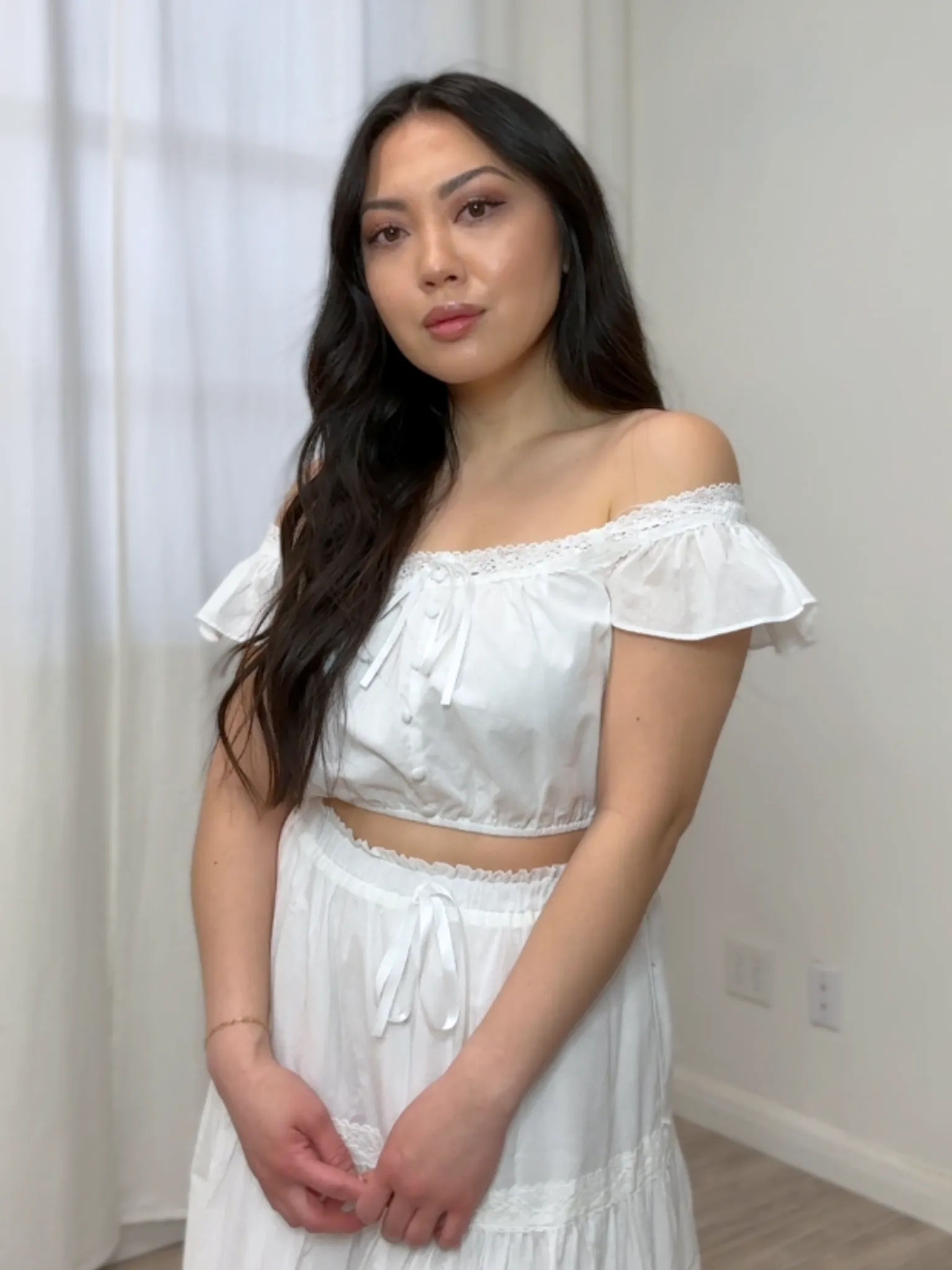 Lin Lace Crop Top