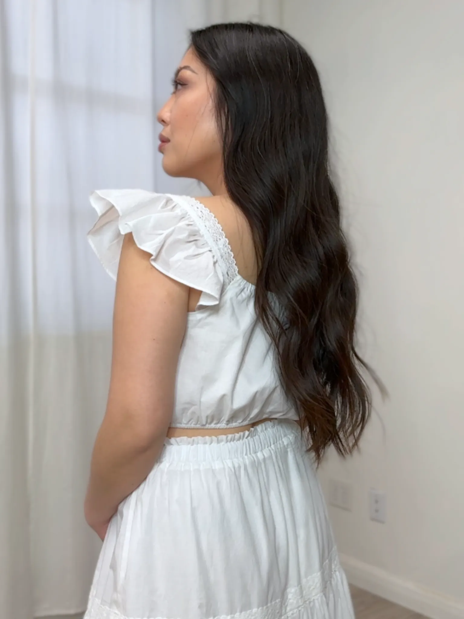 Lin Lace Crop Top