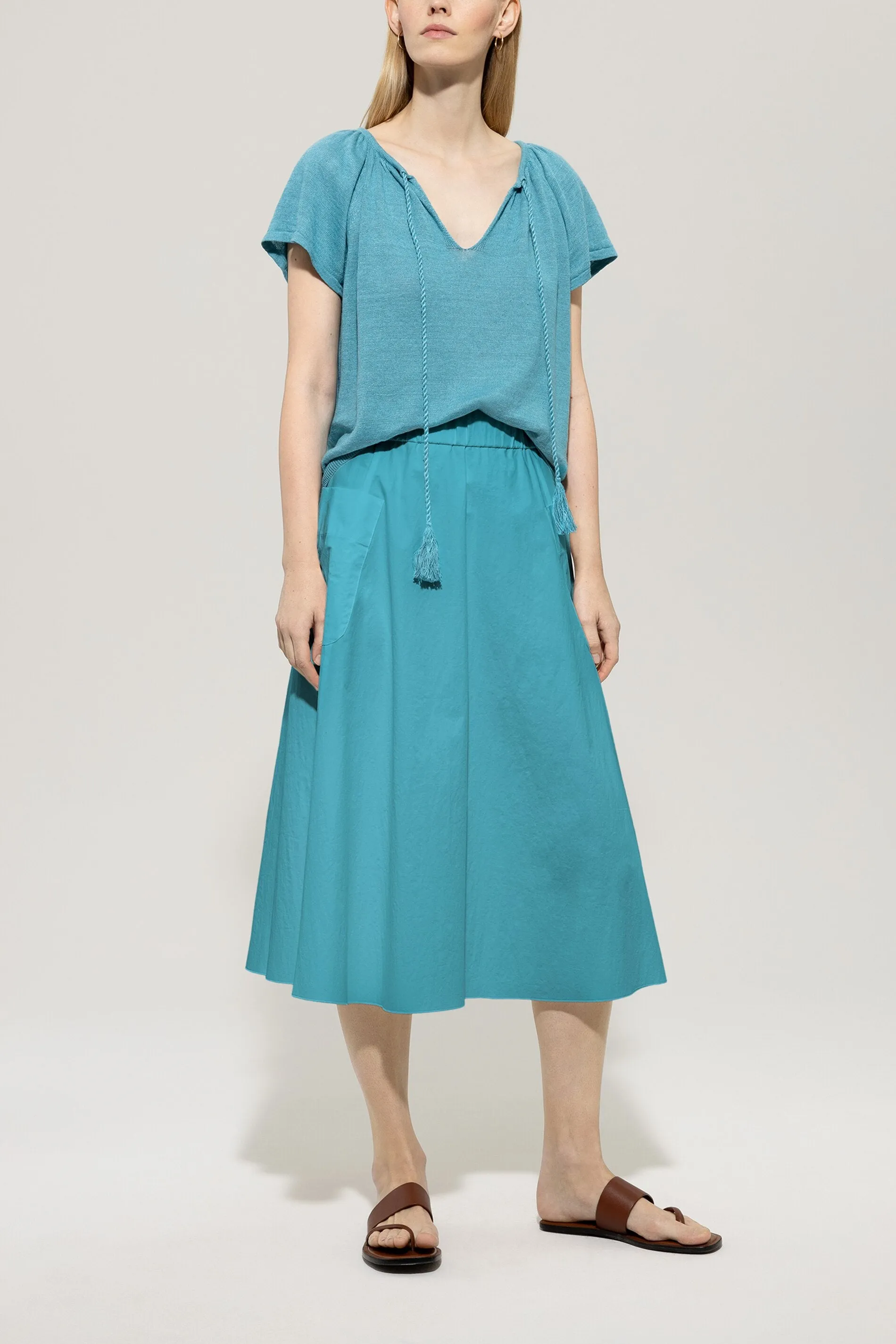 LUISA CERANO Turquoise Skirt
