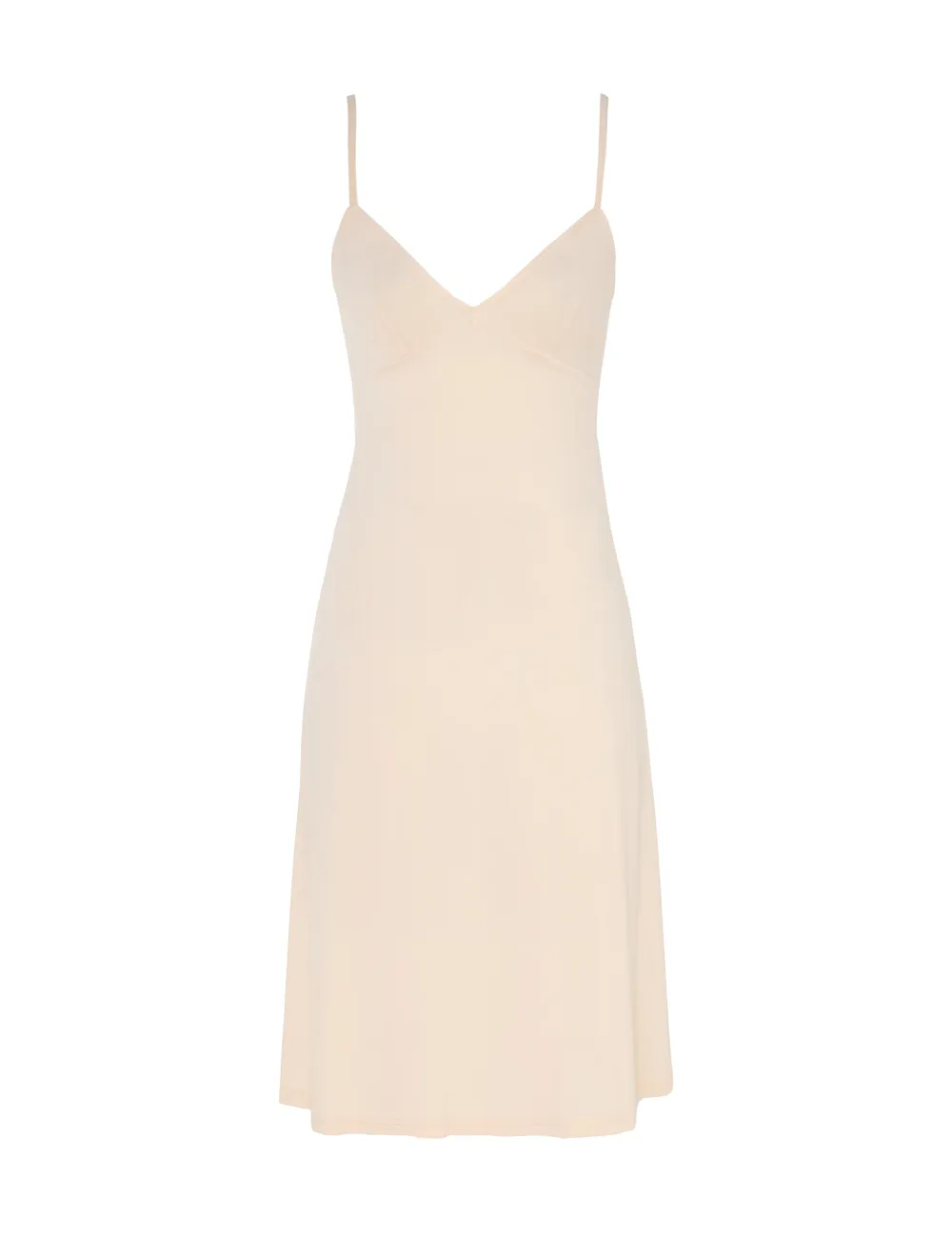 Natura V Neck Button Midi Dress