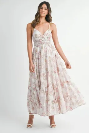 ONLINE EXCLUISVE MABLE Floral Print Tiered Cami Maxi Dress