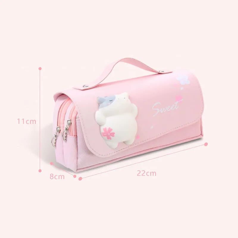 Pencil Case For Study Cute Decompression Multifunctional Large Capacity Case