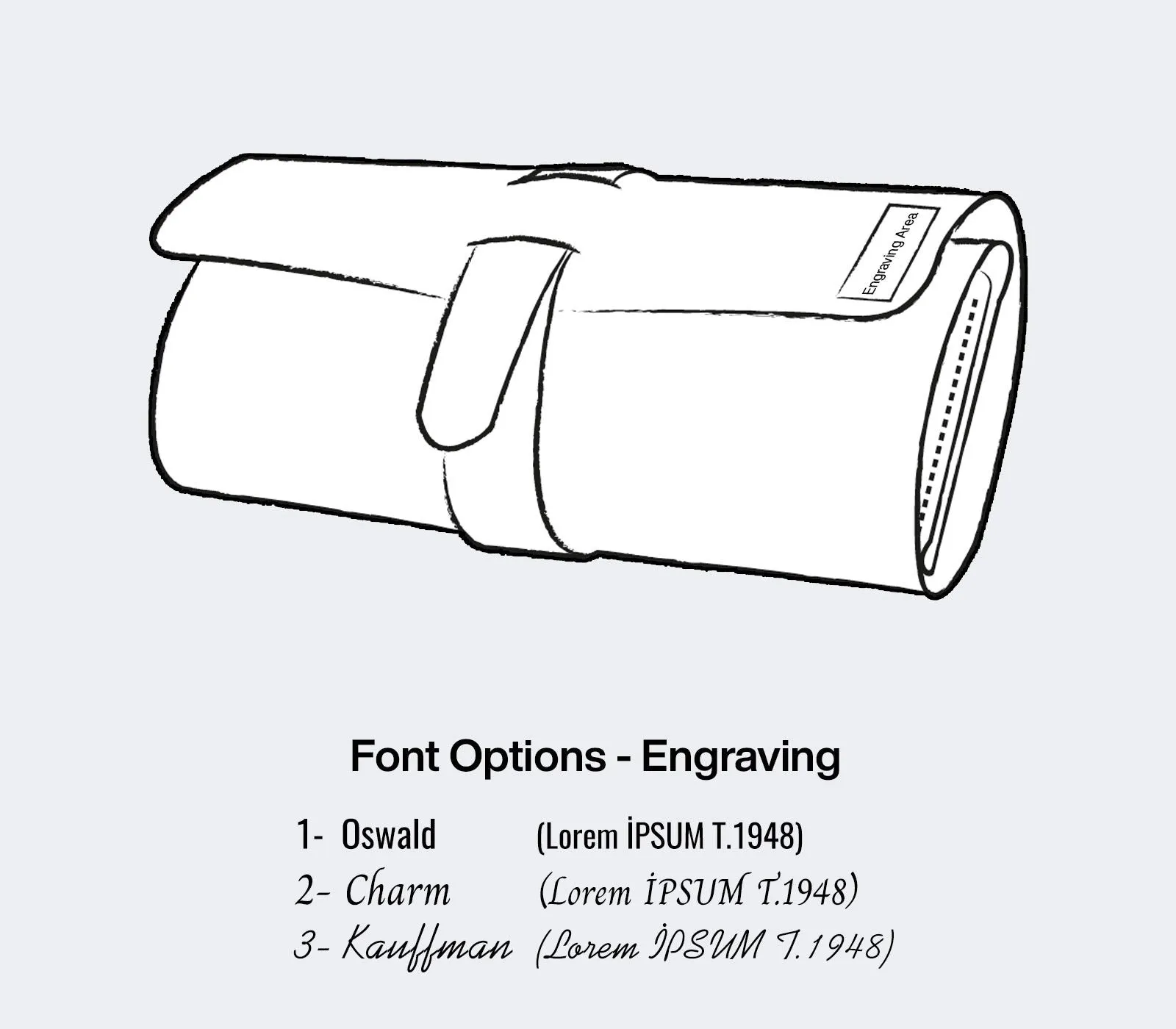 Roll Up Pen Case - Perge