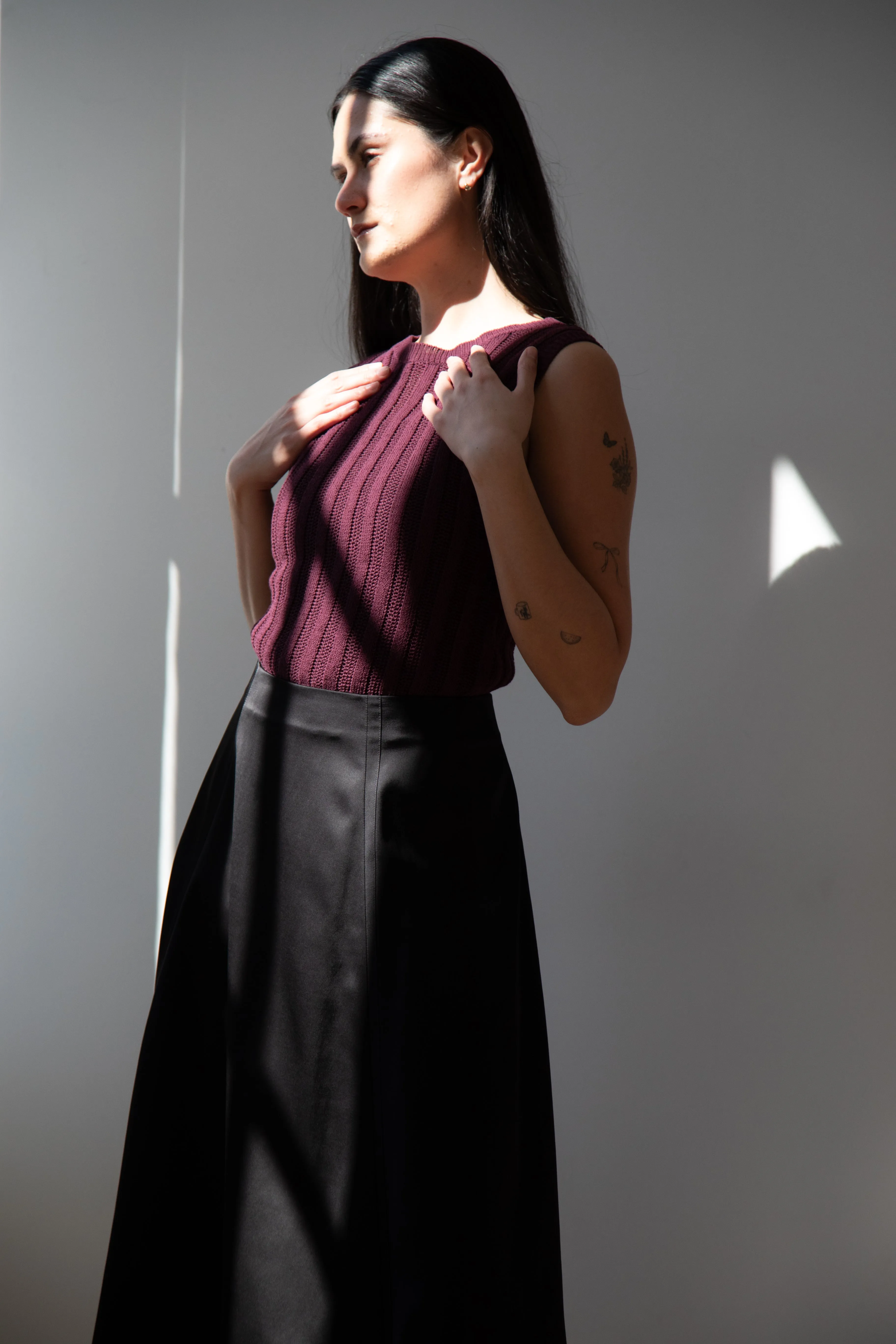 Sara Lanzi | Flared Skirt in Black